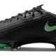 Chaussure de foot Nike Mercurial Superfly 11 Elite FG noire et verte, vue de profil